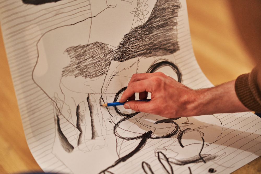 Drop in Drawing Series for Christina Quarles exhibition