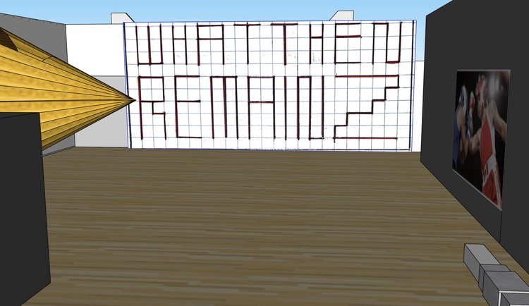 CAD rendering of What Then Remainz used by the Exhibition Design and Production team