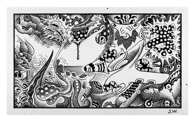 Jim Woodring (American, b. 1952).