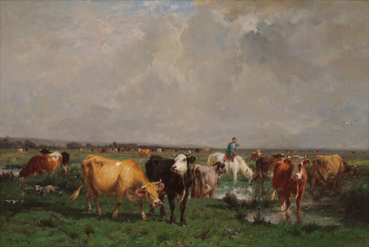 Emile van Marcke de Lummen. In the Marshes, ca. 1880. 