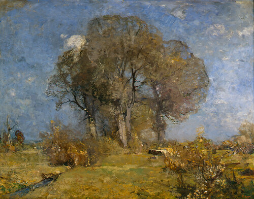 Fritz Baer. Sommertag, Weiden am Bach (Summer Day, Willows on Brook), ca. 1905. 