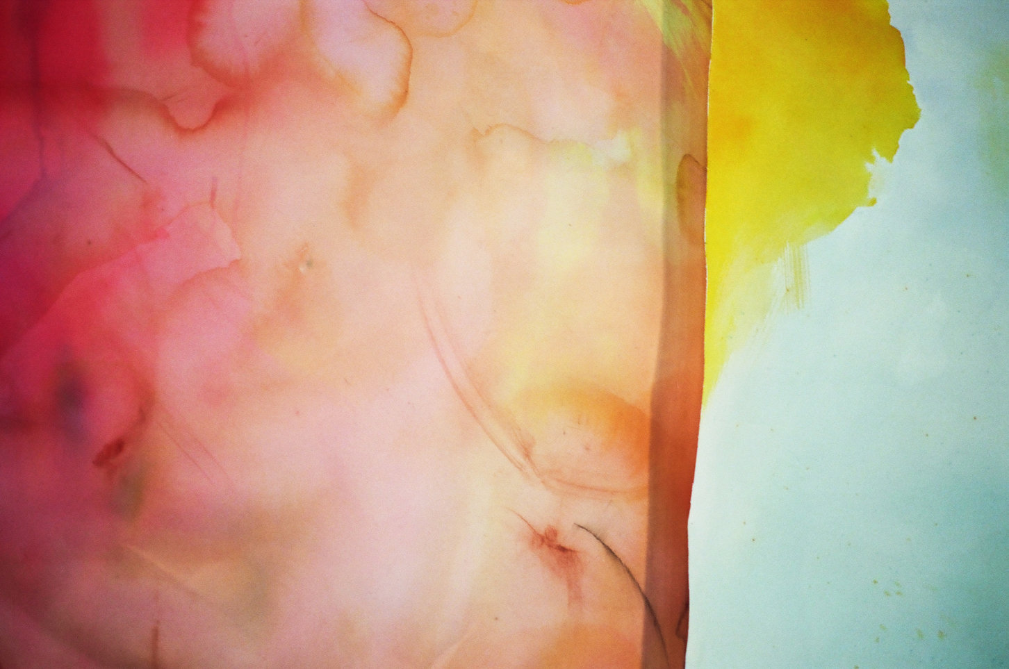 Photo of a bright colorful artwork by Lydia Jewel Gerard