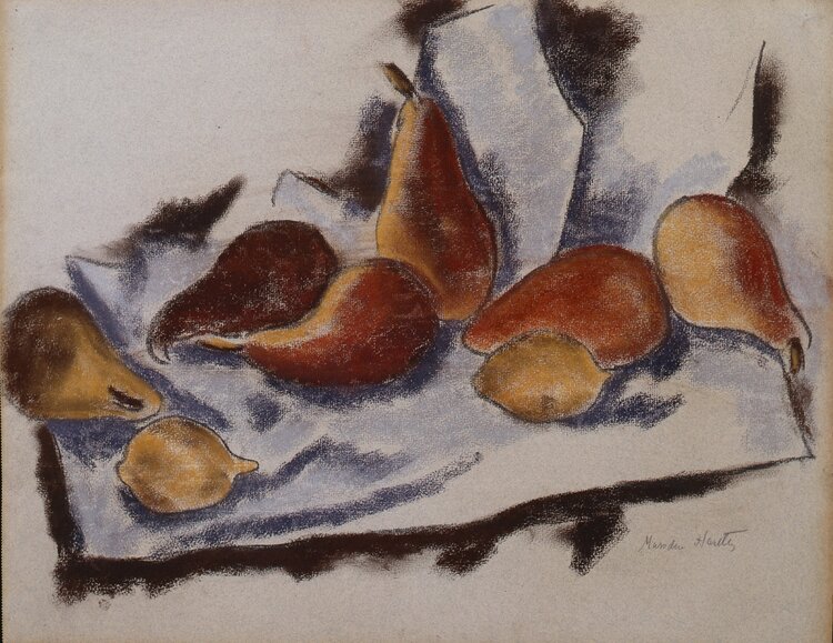 Marsden Hartley. Still Life, ca. 1915–1918. Pastel on paper. 15 x 19 1/8 in. Frye Art Museum, Museum Purchase, 1954.005
