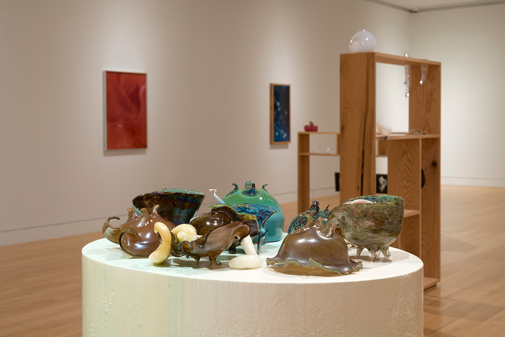 Installation view of Kelly Akashi: Formations, Frye Art Museum