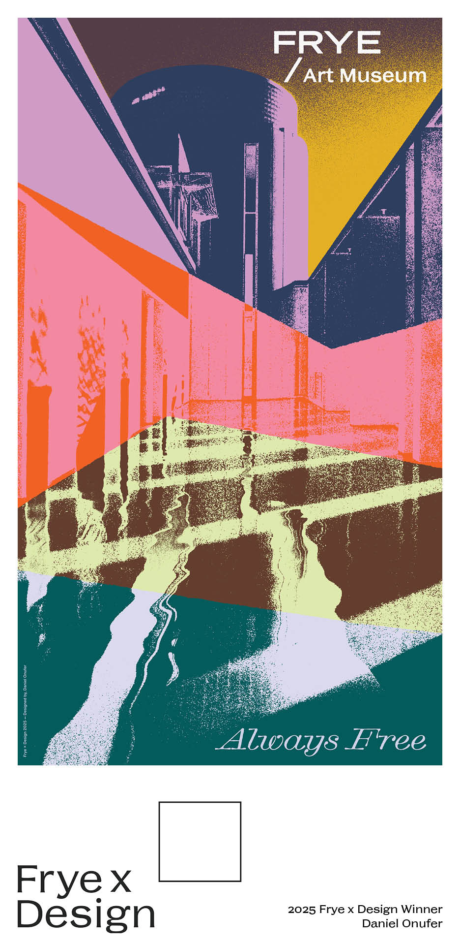 A colorful poster on a white background