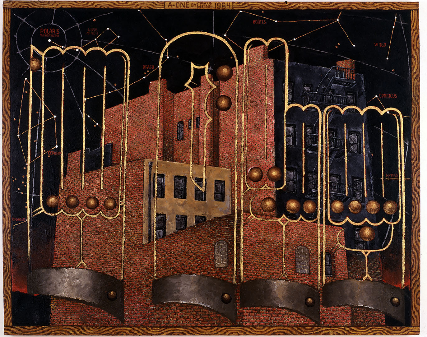 Martin Wong. A-One, 1984. Acrylic on canvas. 48 x 60 in.