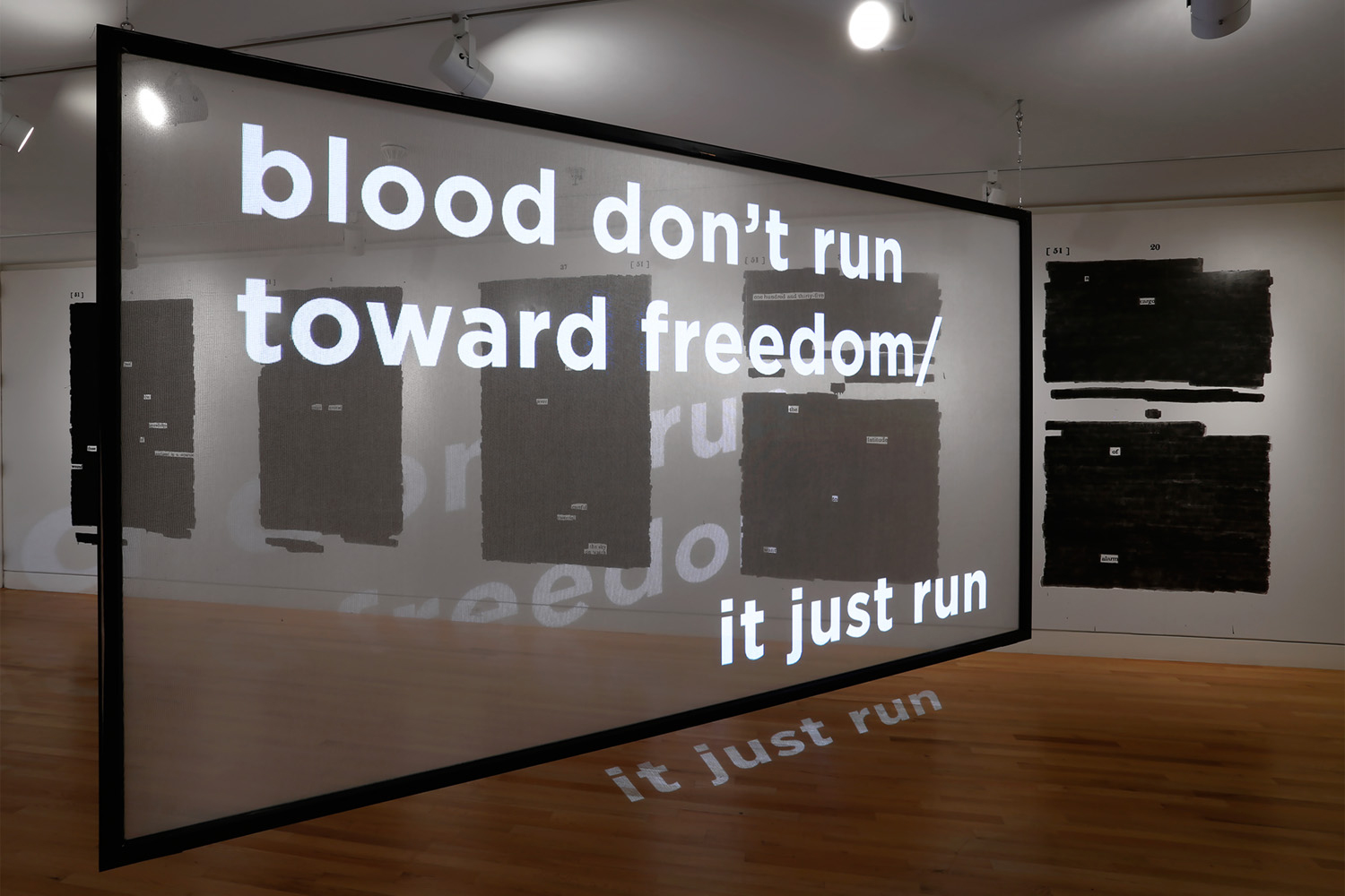 Quenton Baker. Installation views of Ballast, 2018.