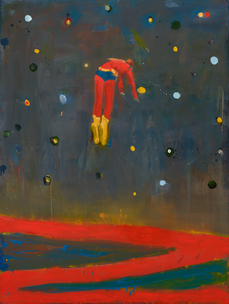 Katherine Bradford. Superman Responds, Night, 2013.