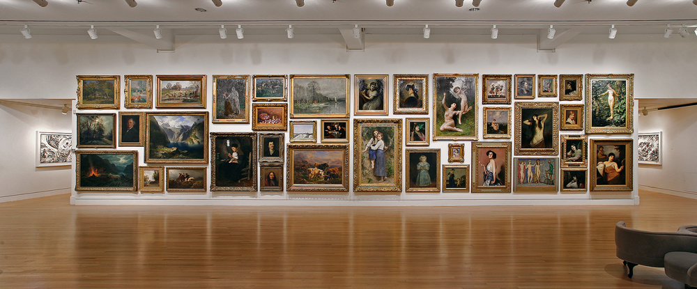 Installation view of Frye Salon