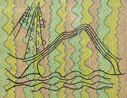 A fabric artwork
