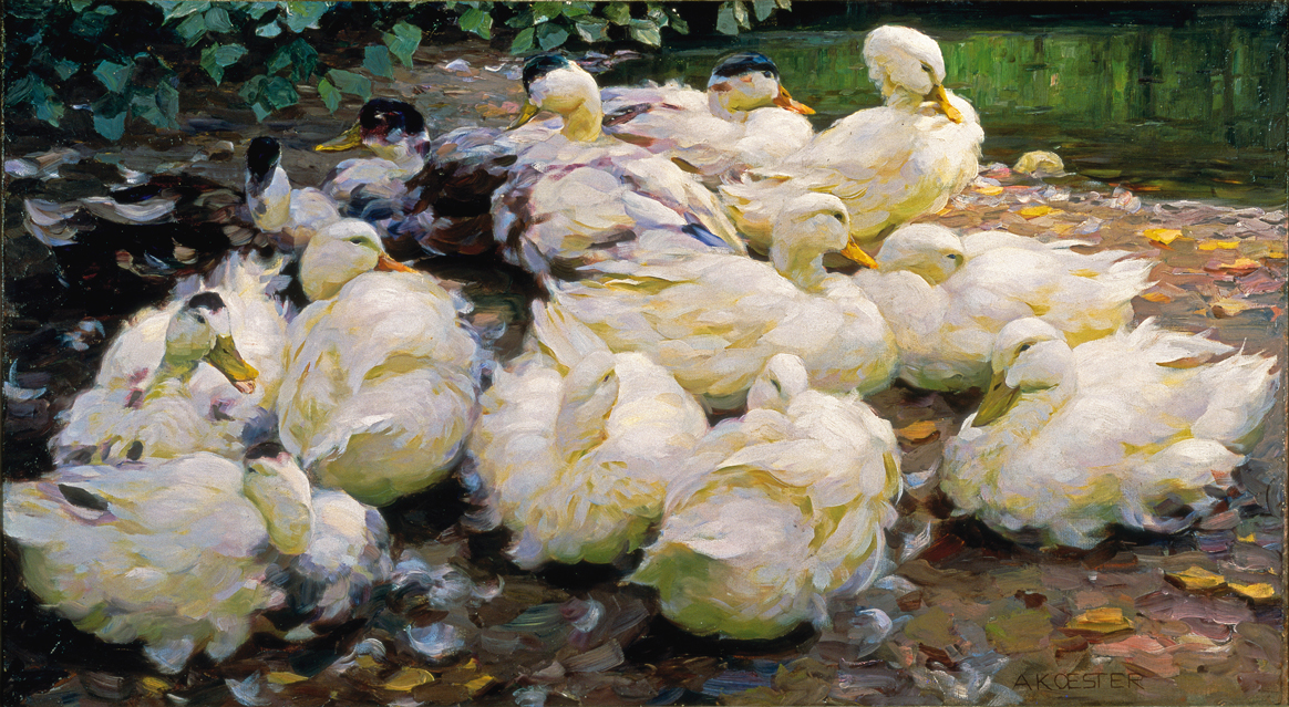 Alexander Max Koester. Moulting Ducks, ca. 1900
