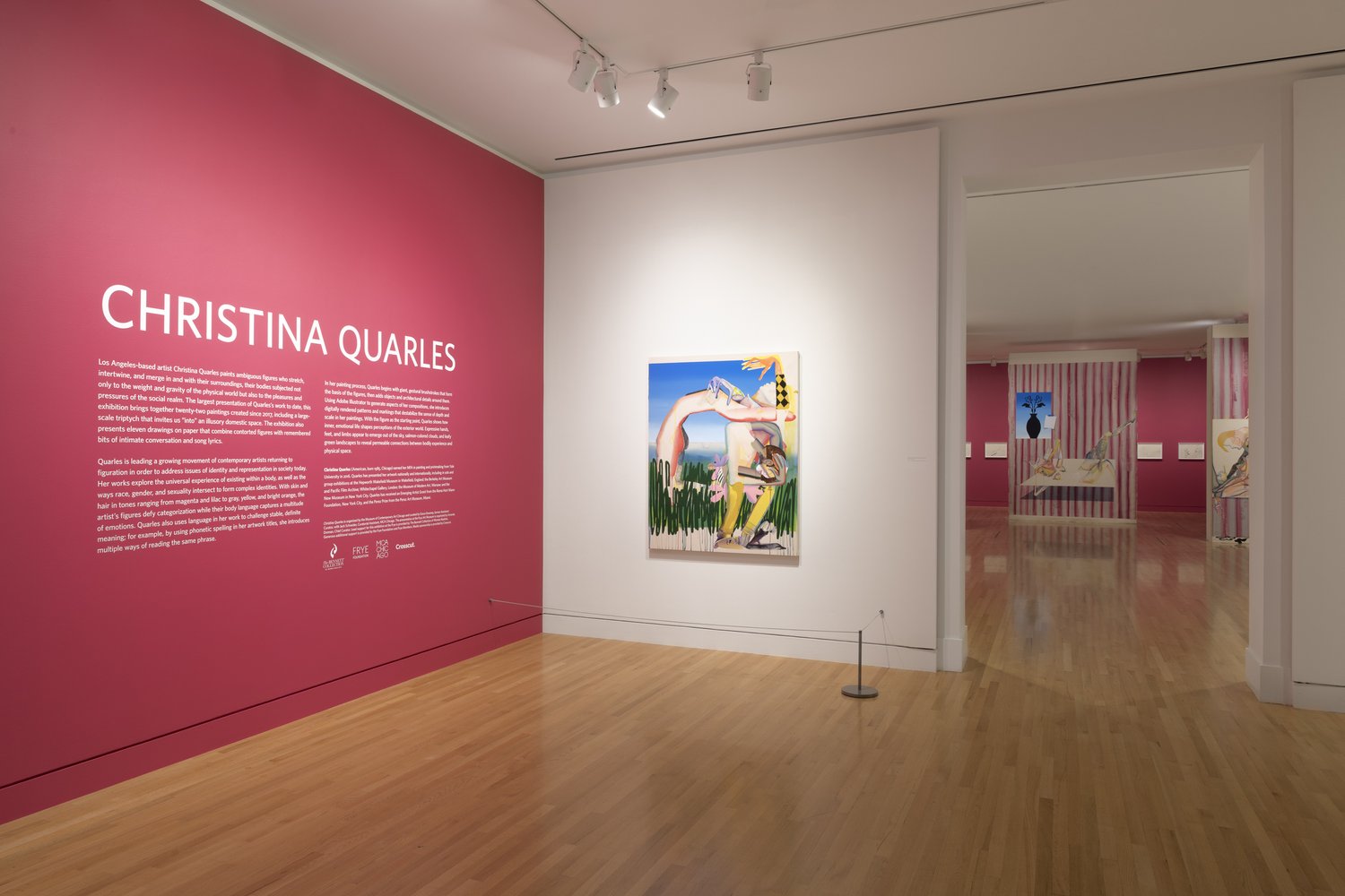Installation view of Christina Quarles