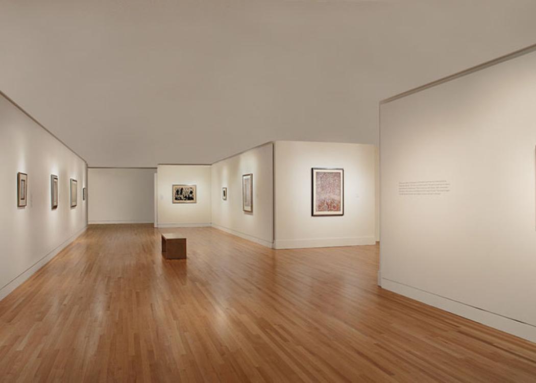 Mark Tobey and Teng Baiye: Seattle/Shanghai exhibition installation at the Frye Art Museum