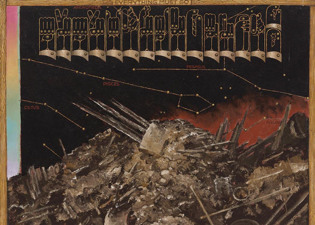 Martin Wong. Everything Must Go, 1983. Acrylic on canvas. 48 x 60 in.