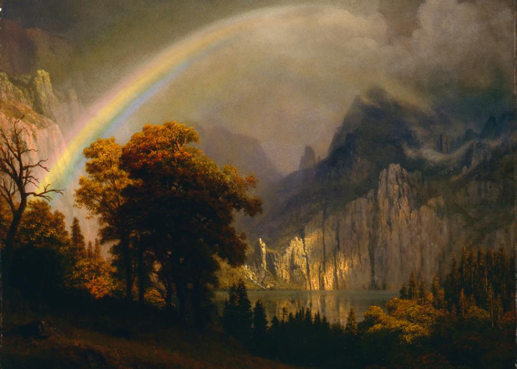 Albert Bierstadt. Rainbow in the Sierra Nevada, ca. 1871–73.