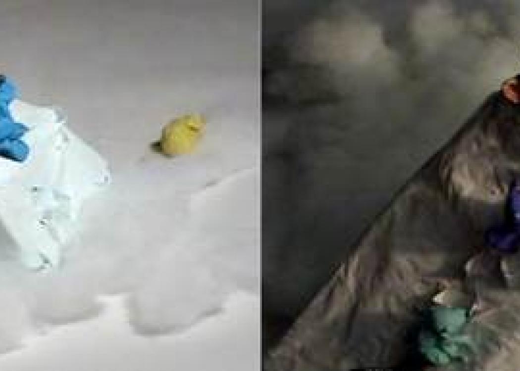 Two frames from a claymation animated video