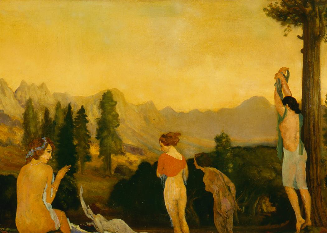 Arthur Bowen Davies. Hills of the Sierras, ca. 1909–10