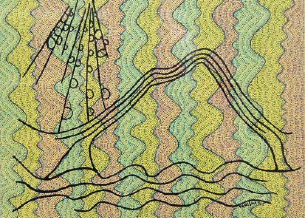 A fabric artwork
