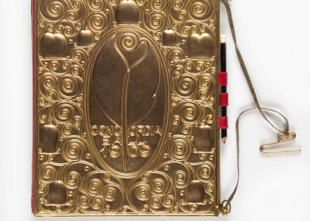 Josef Hoffmann, Wiener Werkstätte. Dance card from the Concordia Ball, 1909.
