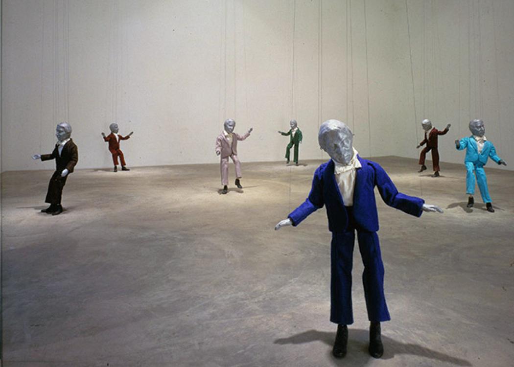 A photo of a puppet show