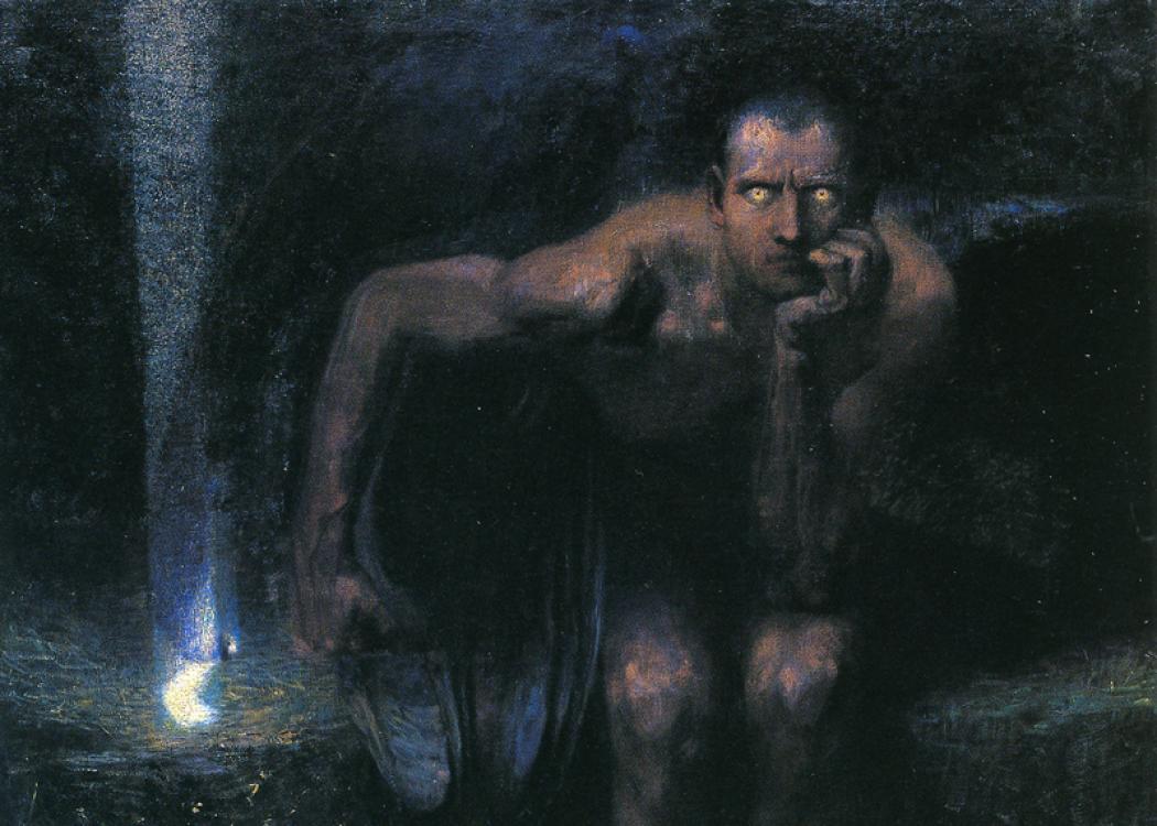 Franz von Stuck. Lucifer, 1890.